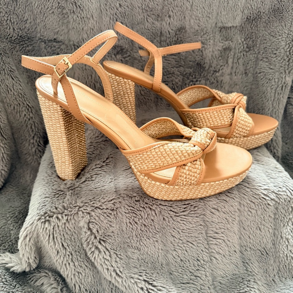 Bcbgeneration Tan Platform Sandals - image 4